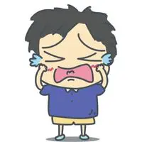 泣く子ども