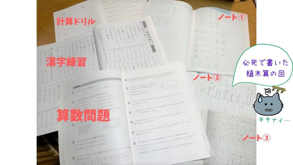 馬渕教室 ノート（国語・漢字・算数・理科）3冊ずつ計12冊セット - 文房具