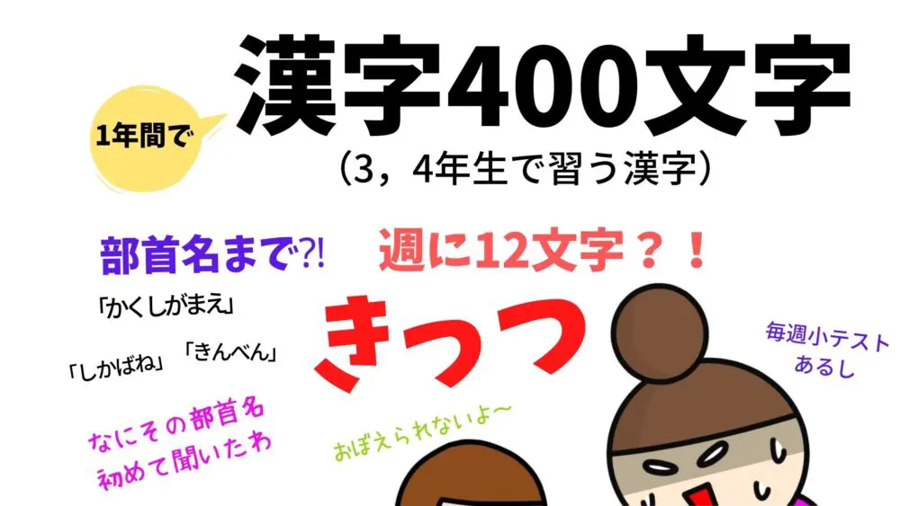 小3の漢字は400文字 小4まで学ぶ急ぎ足 中学受験小3 あそまなみらい 遊びと学びが未来をつむぐ