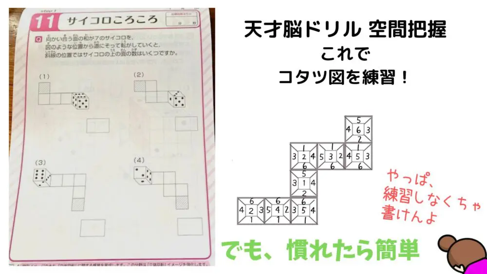 サイコロ問題は こたつ図を描けば簡単だった 最難関小3 あそまなみらい 遊びと学びが未来をつむぐ